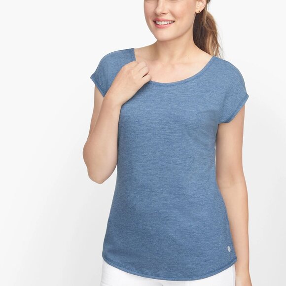 T by Talbots Back Strap Tee, Size M, Like New - Picture 2 of 7